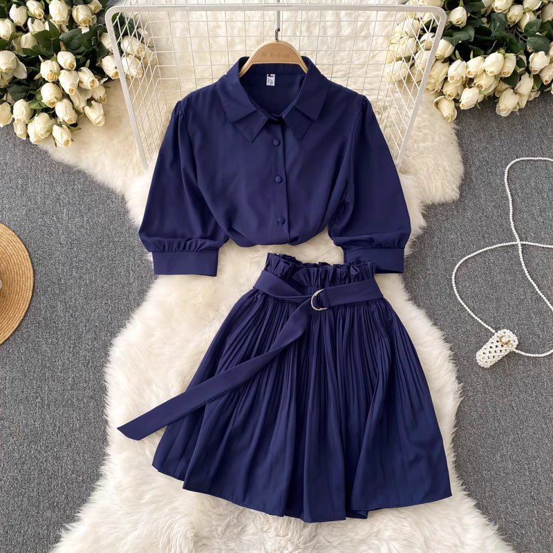 Pleated Grace Set