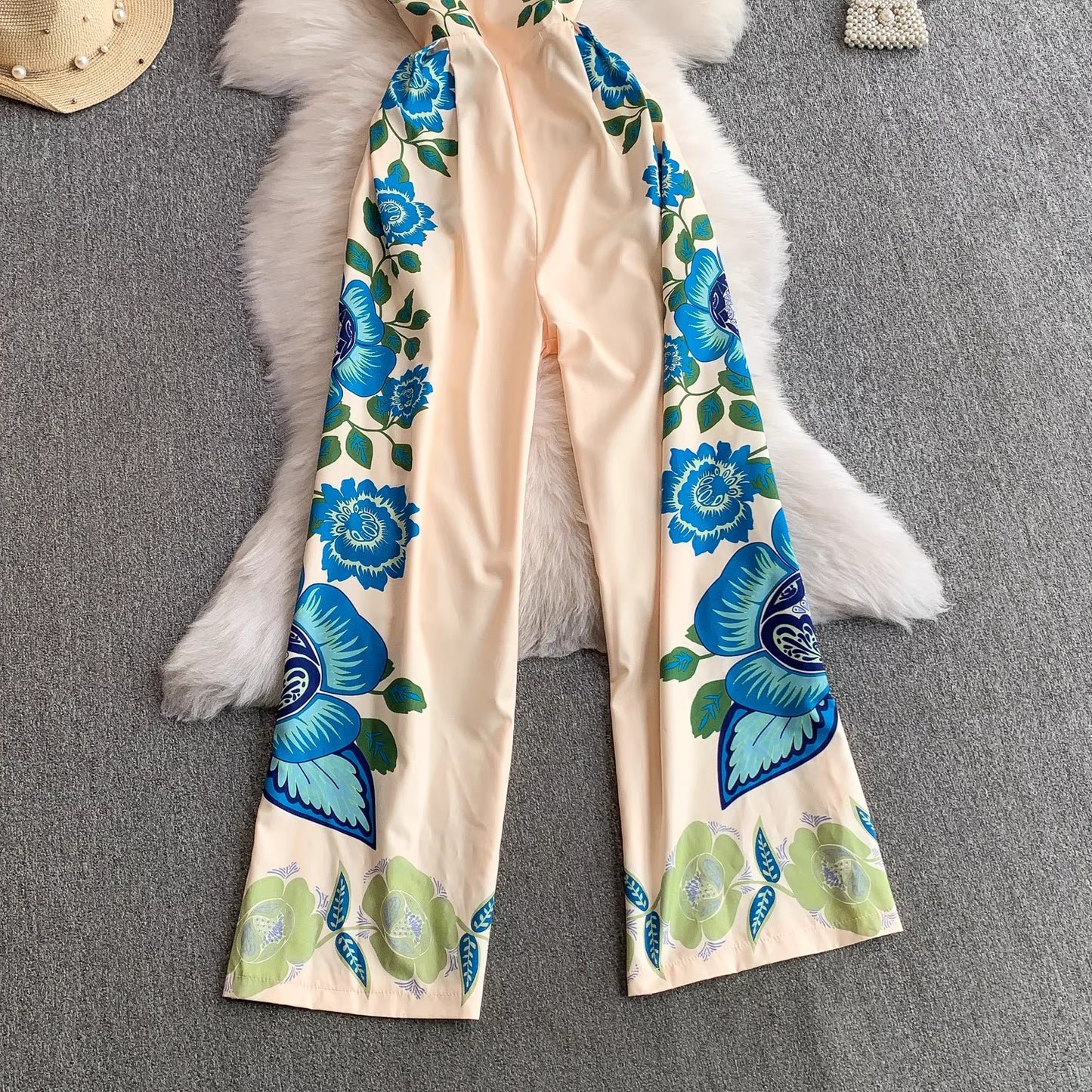 Bluebelle Beige Jumpsuit