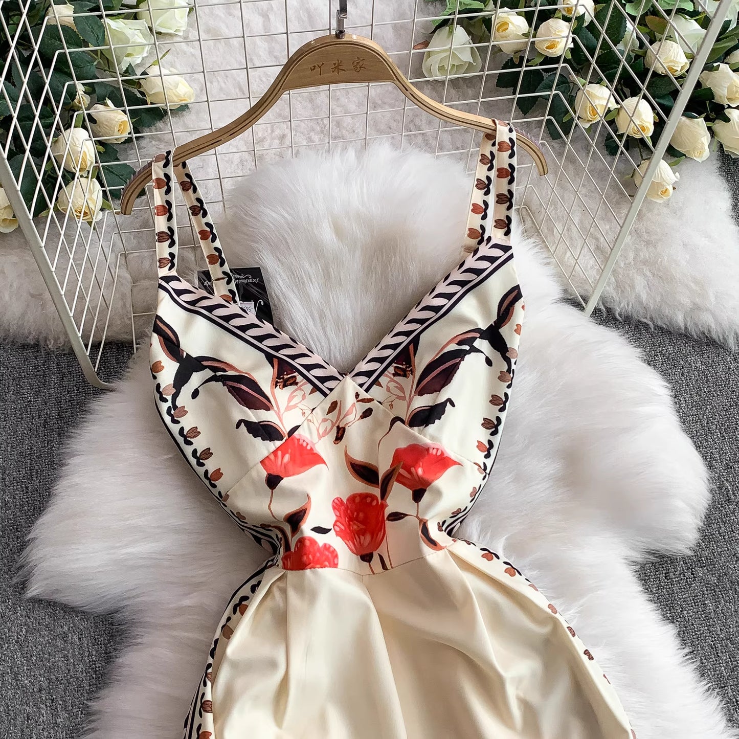 Flame Lily Palazzo Jumpsuit