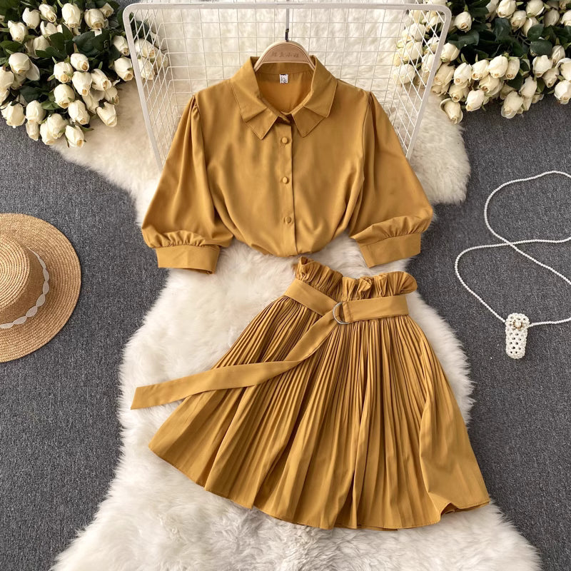 Pleated Grace Set
