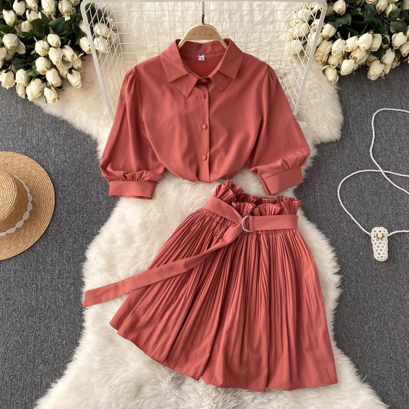 Pleated Grace Set
