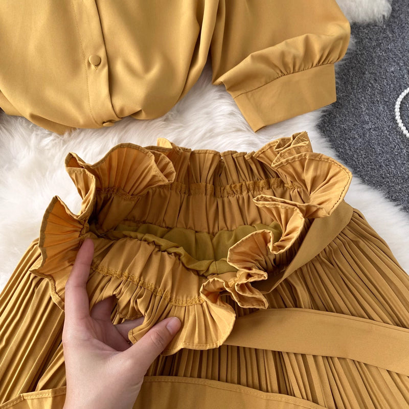 Pleated Grace Set