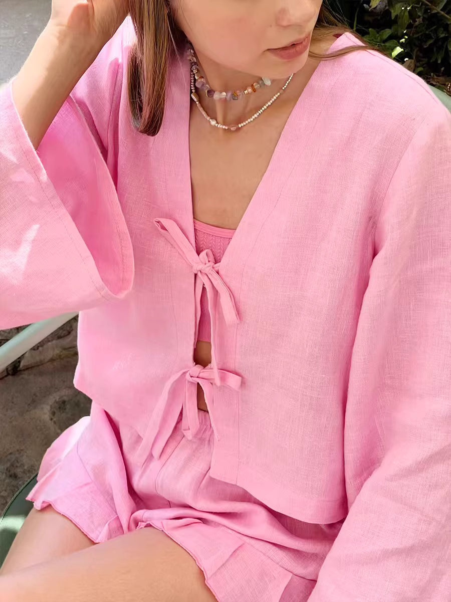 Ruffle Bow Co-Ord Set