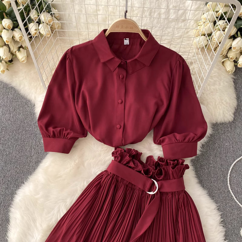 Pleated Grace Set