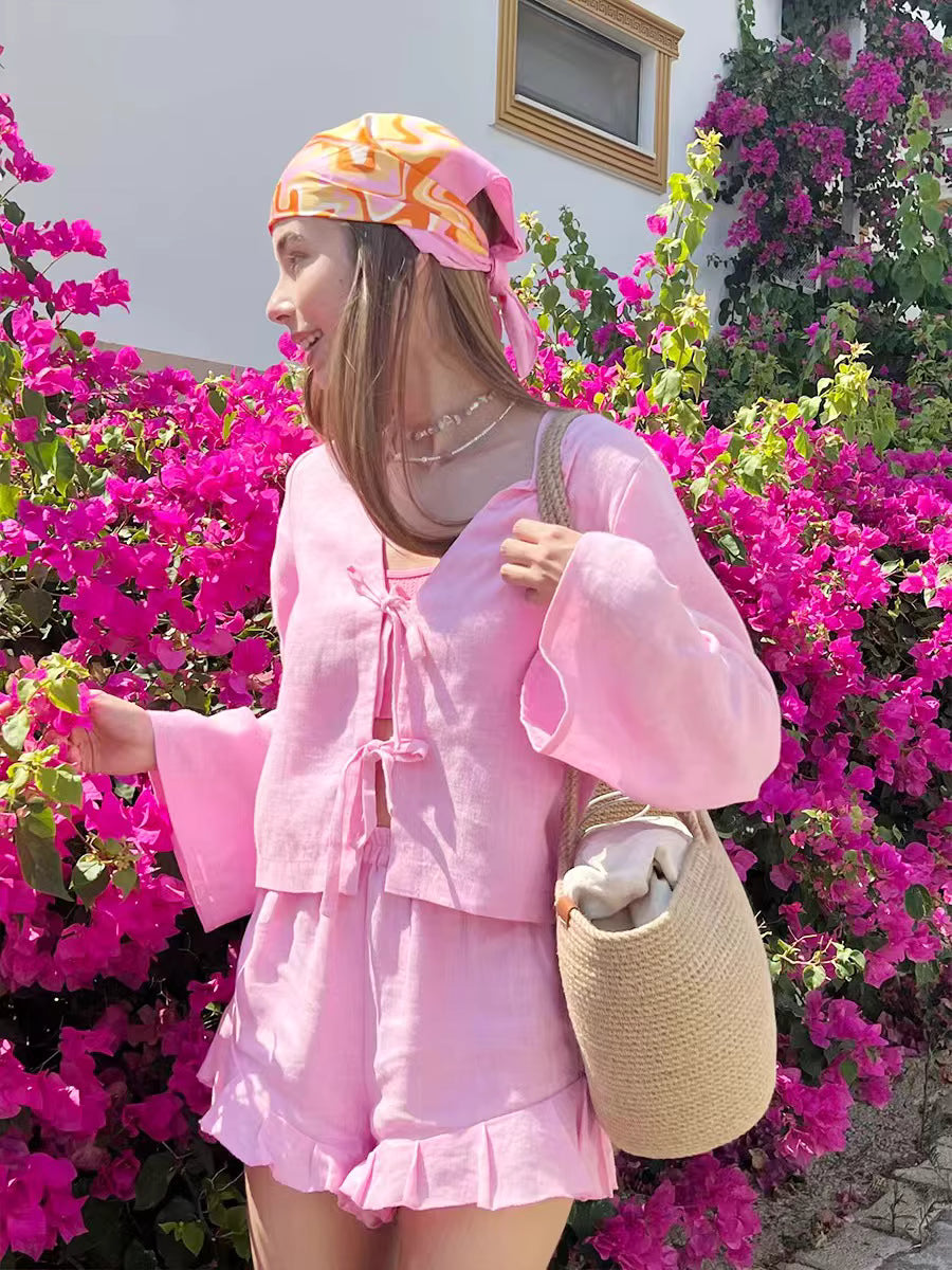 Ruffle Bow Co-Ord Set