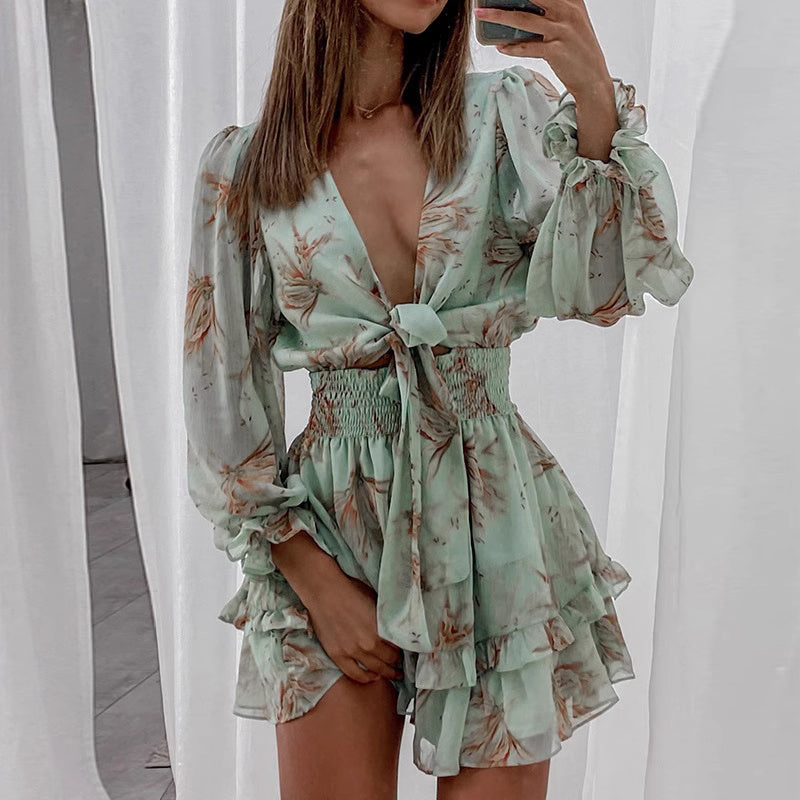 Ruffle Reverie - Mid Length Dress