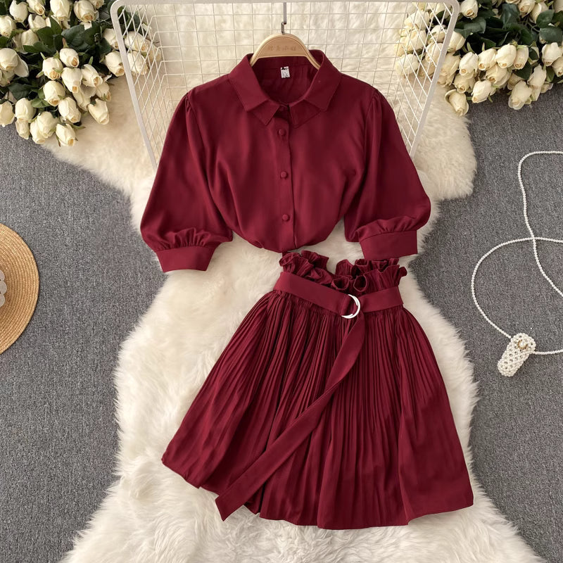 Pleated Grace Set