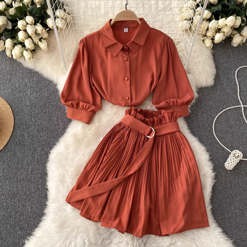Pleated Grace Set