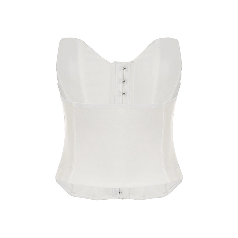 Ivory Corset Palazzo Set