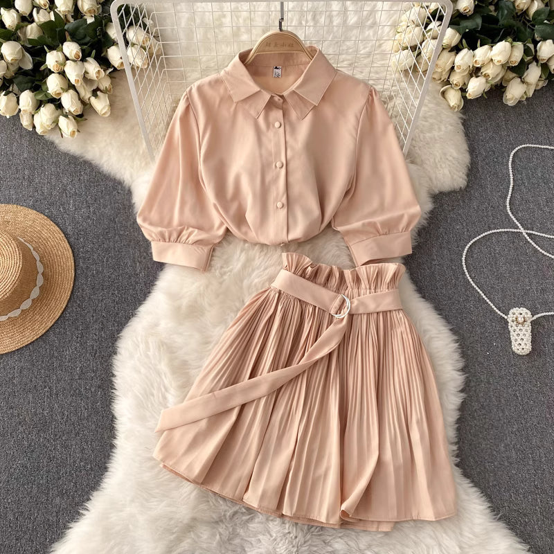 Pleated Grace Set