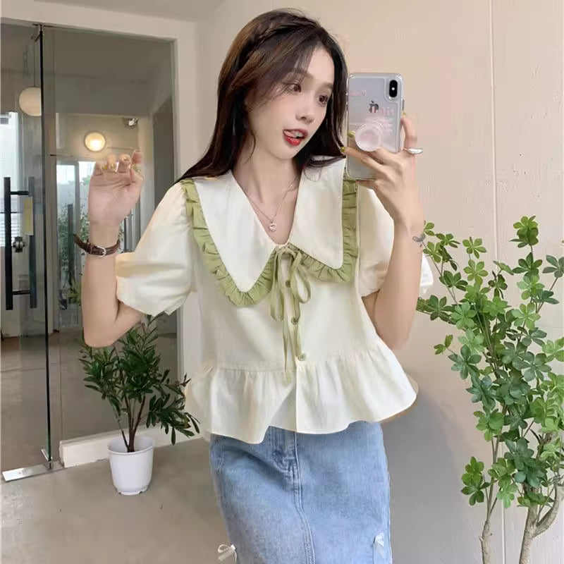 Peter Pan Ruffle Blouse
