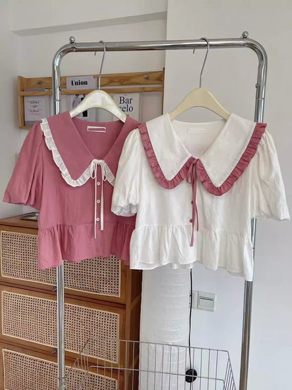 Peter Pan Ruffle Blouse