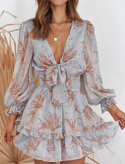 Ruffle Reverie - Mid Length Dress