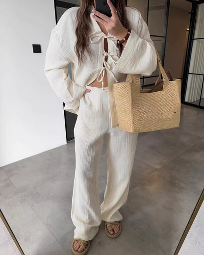 Three-Bow Relaxed Co-ord