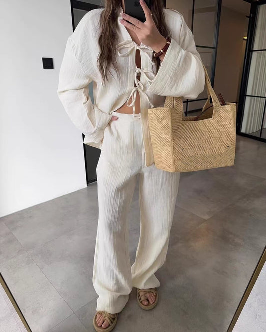 Three-Bow Relaxed Co-ord