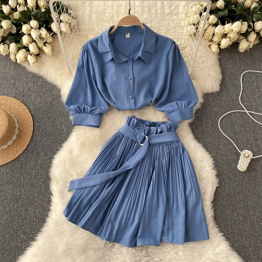 Pleated Grace Set