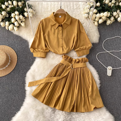 Pleated Grace Set