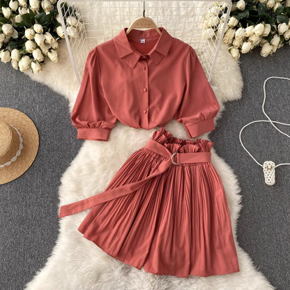 Pleated Grace Set
