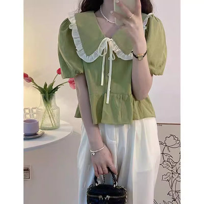 Peter Pan Ruffle Blouse