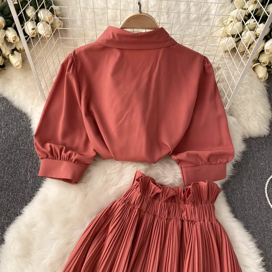 Pleated Grace Set