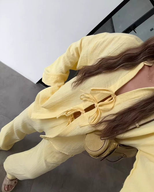 Three-Bow Relaxed Co-ord