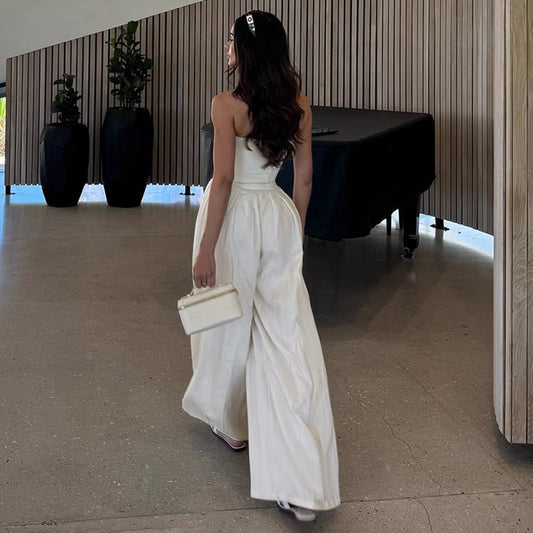 Ivory Corset Palazzo Set