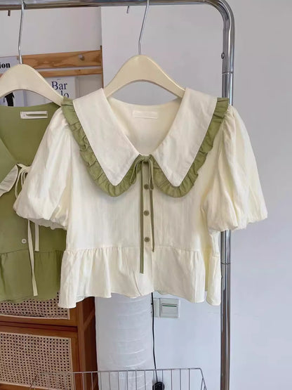 Peter Pan Ruffle Blouse