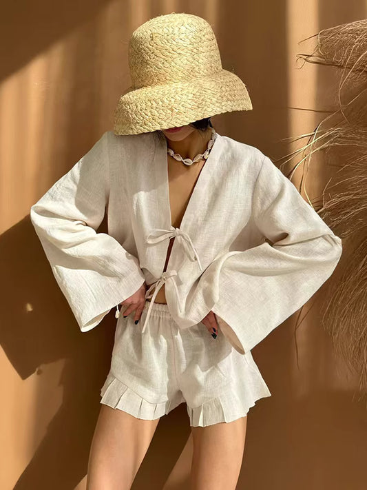 Ruffle Bow Co-Ord Set