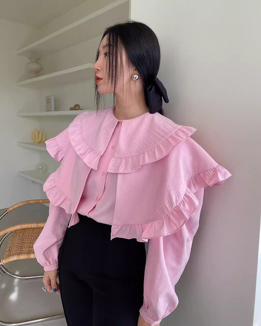 Twin Frill Drama - Shirt