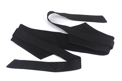 Black stylish waist band for women by Orchid Moda made of smooth fabric with long ties